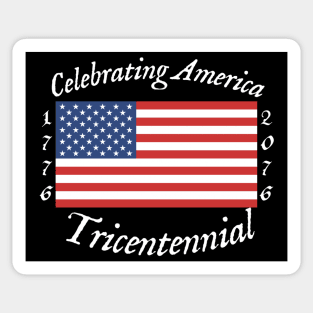 Tricentennial White/Black Sticker
